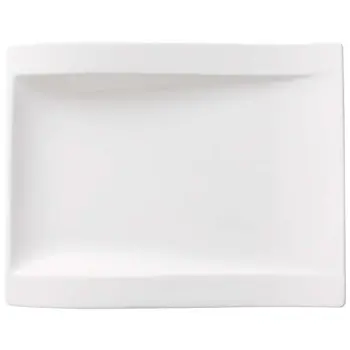 Villeroy & Boch NewWave Collection Fine Porcelain Flat rectangular plate - 260 x 200 mm - 4 pcs set.