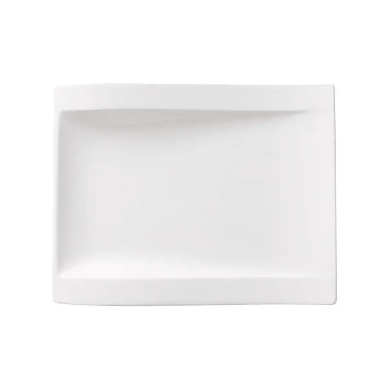 Villeroy & Boch NewWave Collection Fine Porcelain Flat rectangular plate - 260 x 200 mm - 4 pcs set.