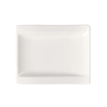 Villeroy & Boch NewWave Collection Fine Porcelain Flat rectangular plate - 180 x 150 mm - 4 pcs set.