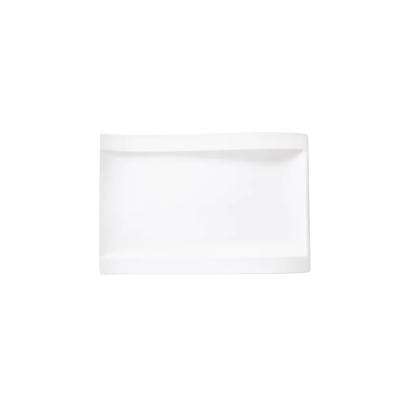 Villeroy & Boch NewWave Collection Fine Porcelain Flat gourmet rectangular plate - 370 x 250 mm - 4 pcs set.