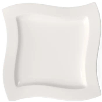 Villeroy & Boch NewWave Collection Fine Porcelain Flat square plate - 270 x 270 mm - 4 pcs set.
