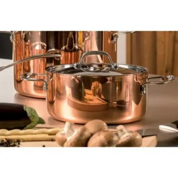 Mepra Toscana Deep Pot with Lid 7.87" - 1 Piece - Copper