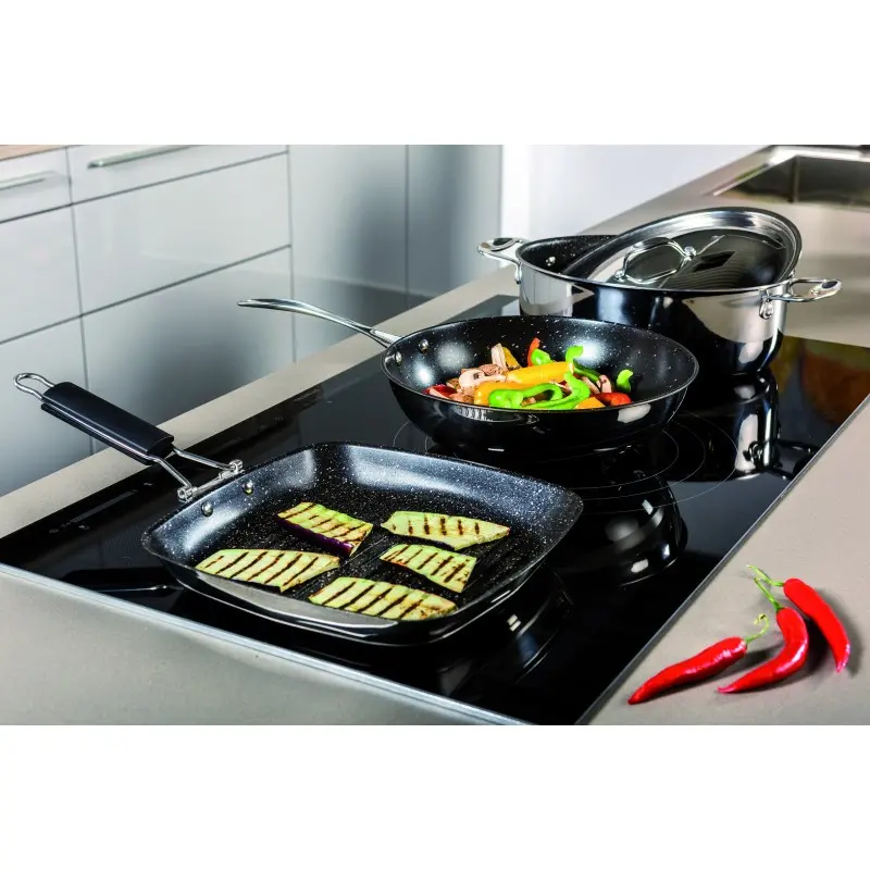 Mepra Glamour Diamond Non-Stick Wok 11.02" - 1 Piece - Stainless Steel
