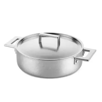 Mepra Attiva Pewter Frying Pan - Dual Handles - 11" Dia