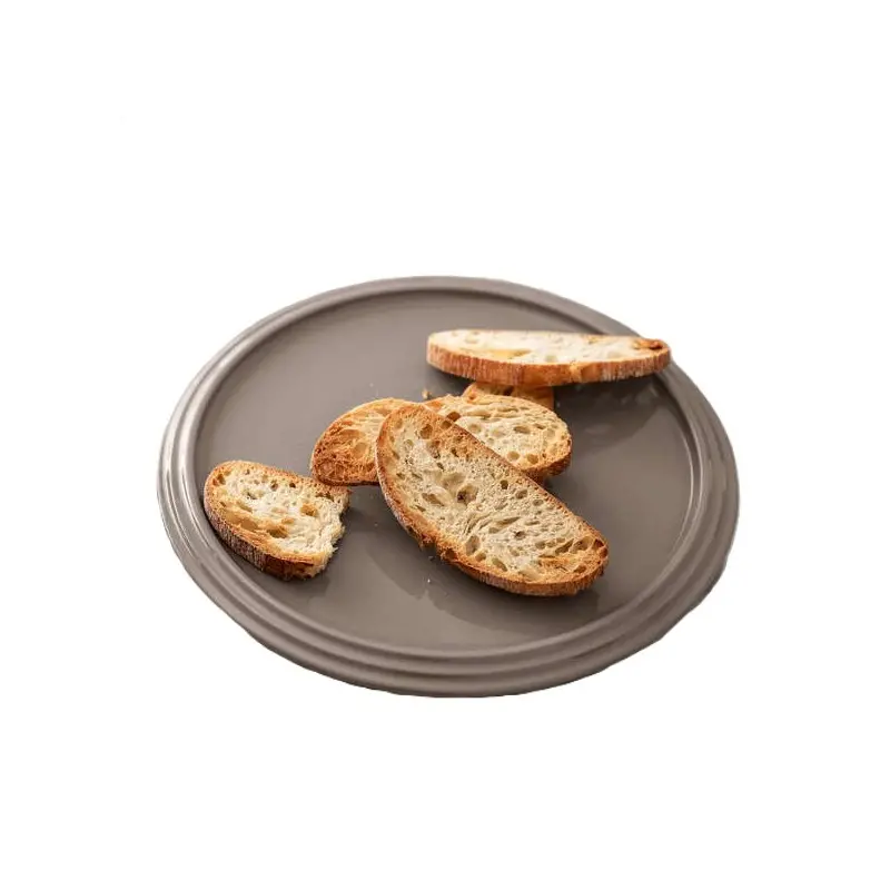 Villeroy & Boch Iconic La Boule Collection Fine Porcelain Serving plate grey - 240 x 10 mm - 6 pcs set.