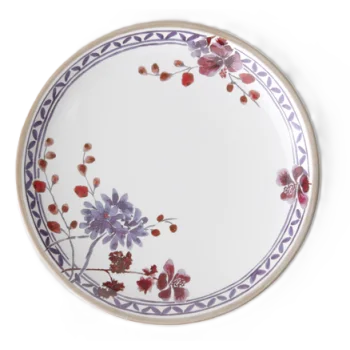 Villeroy & Boch Artesano Prov Lavendel Collection Fine Porcelaine Flat coupe plate - 220 mm - 6 pcs set.