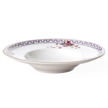 Villeroy & Boch Artesano Prov Lavendel Collection Fine Porcelaine Deep plate - 250 mm - 6 pcs set.
