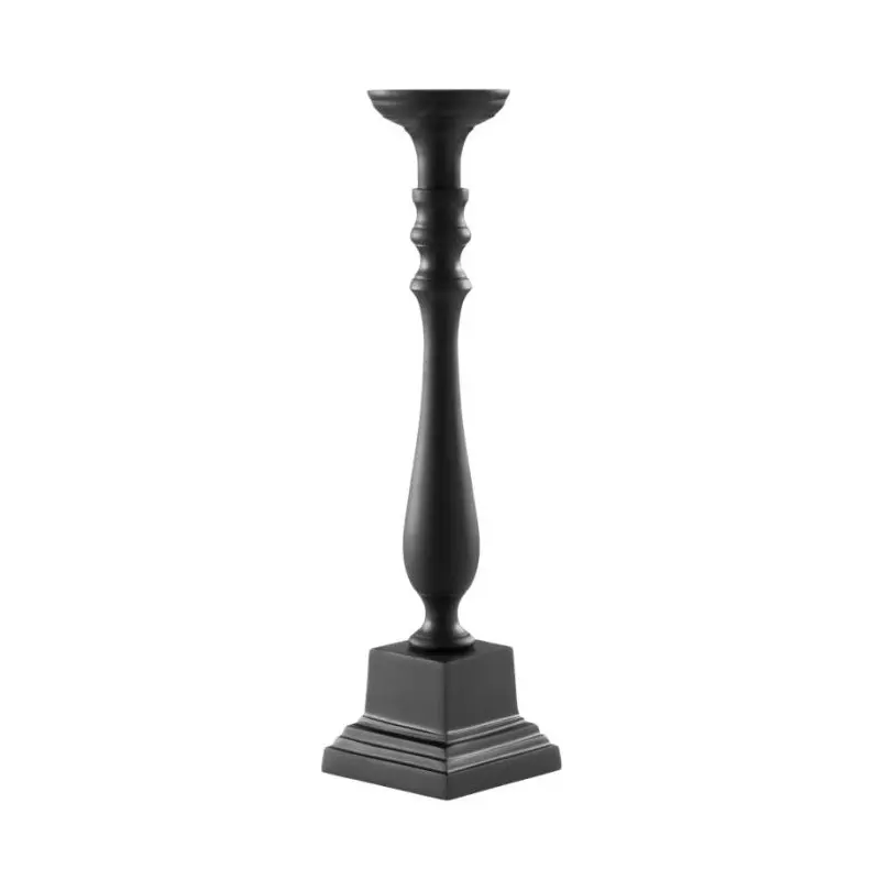 Stylos Collection Matte Black 1 Arm Candle Holder - Aluminium - 12.5 x 12.5 h 48.5 cm Stylos Collection Matte Black 1 Arm Candle Holder - Aluminium - 12.5 x 12.5 h 48.5 cm