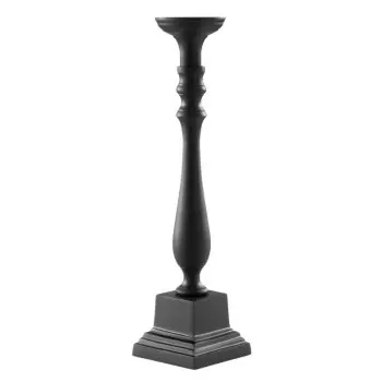 Stylos Collection Matte Black 1 Arm Candle Holder - Aluminium - 12.5 x 12.5 h 43.5 cm