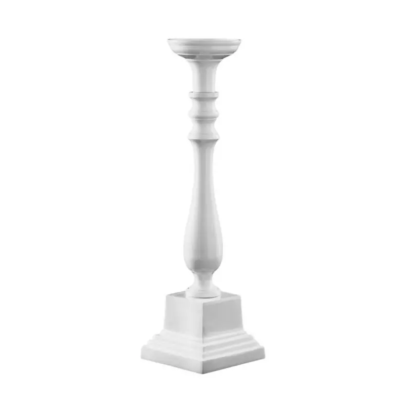 Stylos Collection White 1 Arm Candle Holder - Aluminium - 12.5 x 12.5 h 43.5 cm Stylos Collection White 1 Arm Candle Holder - Aluminium - 12.5 x 12.5 h 43.5 cm