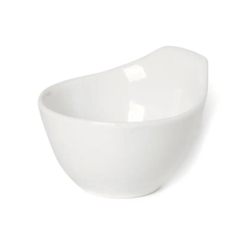 Dyonisio Collection Ivory Bowl With Handle - Alumina Porcelain - set of 12 - 6 x 7 h 3.5 cm Dyonisio Collection Ivory Bowl With Handle - Alumina Porcelain - set of 12 - 6 x 7 h 3.5 cm