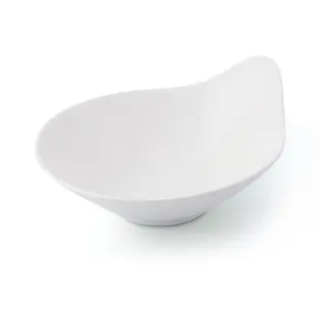 Dyonisio Collection Ivory Drop Bowl - Alumina Porcelain - set of 8 - 16.5 x 14.5 h 6.5 cm