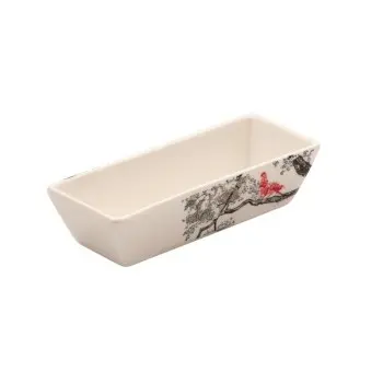 Dyonisio Collection Ivory Rectangular Bowl - Alumina Porcelain - set of 6 - 12.5 x 5 h 3 cm