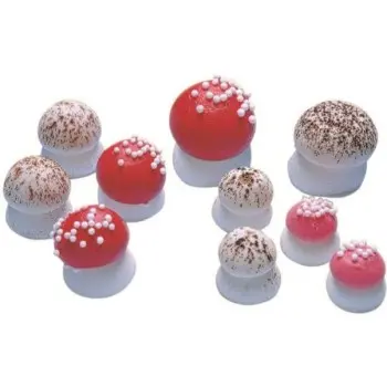 Edible Sugar Decorations - Beige Mushrooms - 12mm - 100 pcs