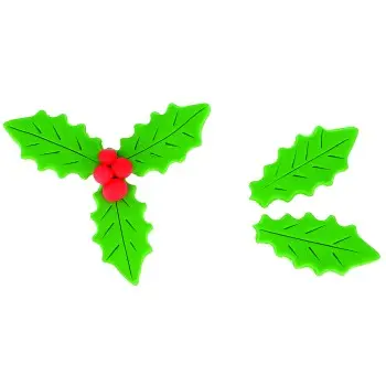 Stainless Steel Holly Leaf Cookie Cutter - 60mm