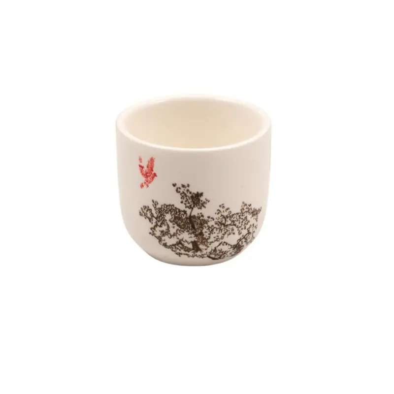 Kerasia Collection Ivory Sake Cup - Alumina Porcelain - set of 20 - 4 cl - Dia: 5 h 4.5