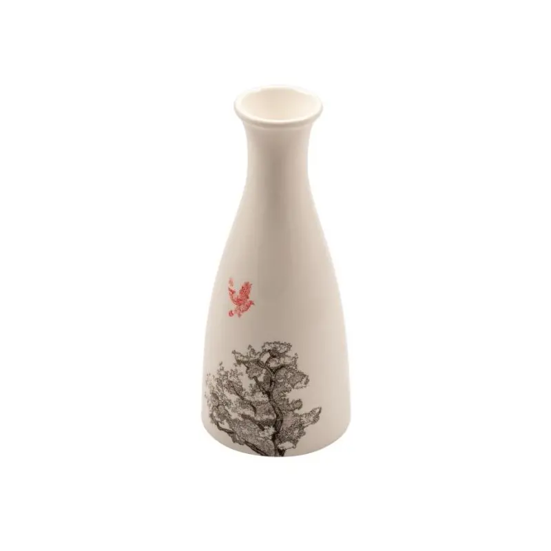Kerasia Collection Ivory Sake Bottle - Alumina Porcelain - set of 6 - 18 cl - Dia: 6 h 14 cm