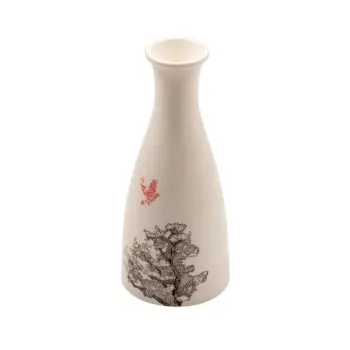 Kerasia Collection Ivory Sake Bottle - Alumina Porcelain - set of 6 - 30 cl - Dia: 7.5 h 17.5 cm