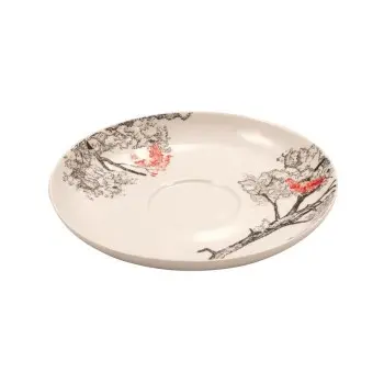 Kerasia Collection Ivory Tea Saucer - Alumina Porcelain - set of 6 - Dia: 15.5 cm