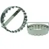 Large Stainless Steel Fluted Round Galettes des Rois Pithivier King Cake Dough Cutter Ø 27.5 cm