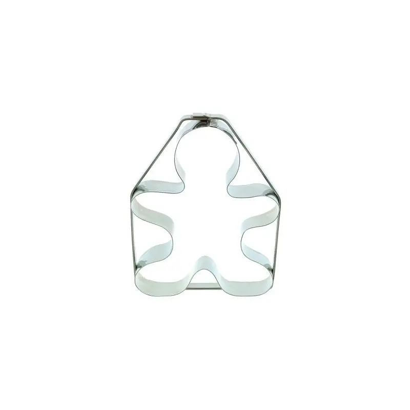Stainless Steel Gingerbread Man Cookie Cutter - 140mm x 90mm - Mallard Ferriere