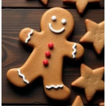 Stainless Steel Gingerbread Man Cookie Cutter - 140mm x 90mm