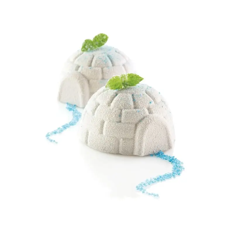 Silikomart Professional Igloo 115 Monoportion Pastry Mold - Ø 76 mm x h 42 mm - 115ml - 6 cavity Silikomart Professional Igloo 115 Monoportion Pastry Mold - Ø 76 mm x h 42 mm - 115ml - 6 cavity