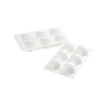 Silikomart Professional Igloo 115 Monoportion Pastry Mold - Ø 76 mm x h 42 mm - 115ml - 6 cavity