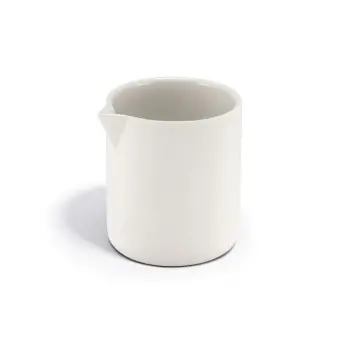 Aphros Collection Shiny And Matte White Creamer - New Bone China - set of 12 - 14 cl - 6 x 7 h 7 cm