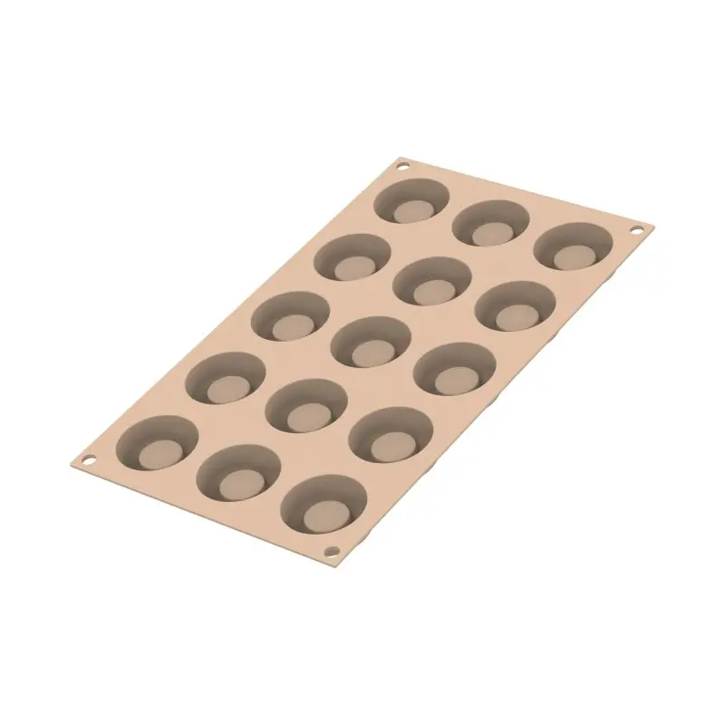 Silikomart Professional Kit Bonbon Ice Pastry and Ice Cream Mold - ø 44 mm x h 5 mm - 33 ml - 15 cavity Silikomart Professional Kit Bonbon Ice Pastry and Ice Cream Mold - ø 44 mm x h 5 mm - 33 ml - 15 cavity