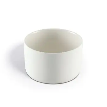 Aphros Collection Shiny And Matte White Appetizer Bowl - New Bone China - set of 6 - Dia: 9 h 5.5 cm