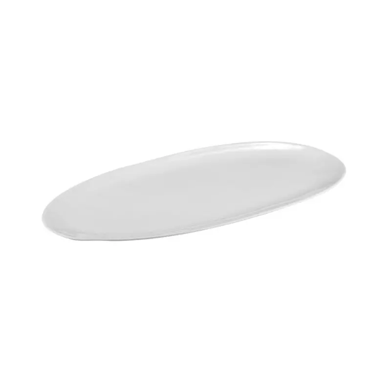 Aphros Collection Shiny And Matte White Oval Tray - New Bone China - set of 6 - 43 x 23 h 1 cm Aphros Collection Shiny And Matte White Oval Tray - New Bone China - set of 6 - 43 x 23 h 1 cm