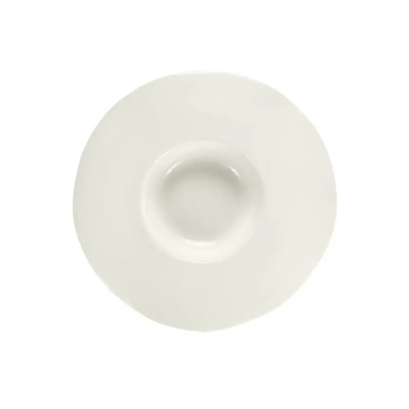 Aphros Collection Shiny And Matte White Pasta Bowl - New Bone China - set of 4 - Dia: 33 cm - int Dia: 14 - h 4 cm Aphros Collection Shiny And Matte White Pasta Bowl - New Bone China - set of 4 - Dia: 33 cm - int Dia: 14 - h 4 cm