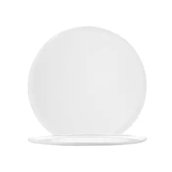Aphros Collection Shiny And Matte White Dinner Plate - New Bone China - set of 6 - Dia: 25.5 cm