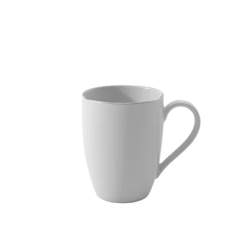 Villeroy & Boch Anmut Platinum No.1 Collection Fine Bone Porcelain Mug with handle - - 6 pcs set.