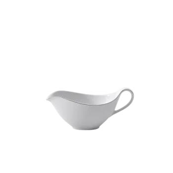 Villeroy & Boch Anmut Platinum No.1 Collection Fine Bone Porcelain Sauceboat wo.saucer - - 1 pc set.