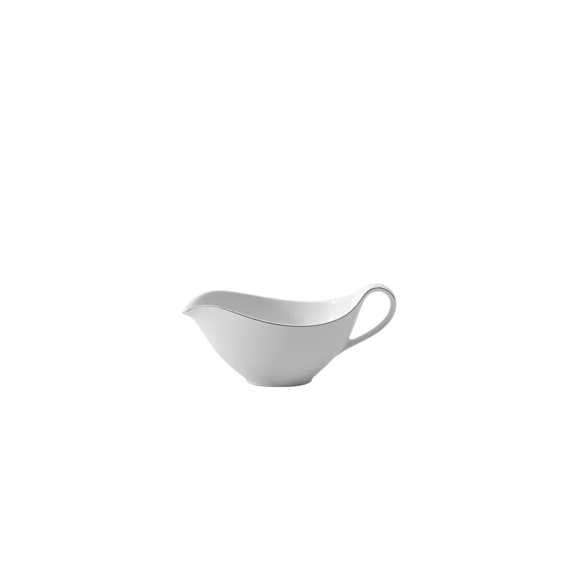 Villeroy & Boch Anmut Platinum No.1 Collection Fine Bone Porcelain Sauceboat wo.saucer - - 1 pc set.