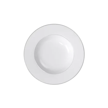 Villeroy & Boch Anmut Platinum No.1 Collection Fine Bone Porcelain Deep plate - 240 mm - 6 pcs set.