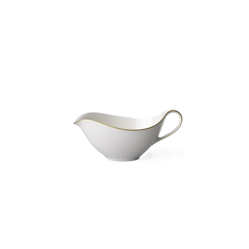 Villeroy & Boch Anmut Gold Collection Fine Bone Porcelain Sauceboat wo.saucer - - 1 pc set. Villeroy & Boch Anmut Gold Collection Fine Bone Porcelain Sauceboat wo.saucer - - 1 pc set.
