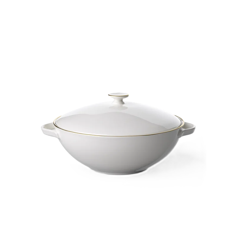 Villeroy & Boch Anmut Gold Collection Fine Bone Porcelain Soup Tureen - - 1 pc set. Villeroy & Boch Anmut Gold Collection Fine Bone Porcelain Soup Tureen - - 1 pc set.