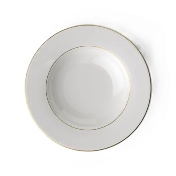 Villeroy & Boch Anmut Gold Collection Fine Bone Porcelain Deep plate - 240 mm - 6 pcs set.
