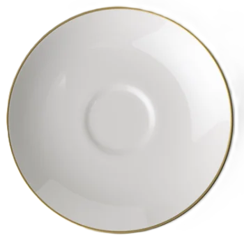 Villeroy & Boch Anmut Gold Collection Fine Bone Porcelain Saucer - 150 mm - 6 pcs set.