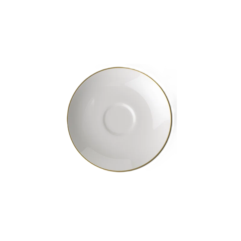 Villeroy & Boch Anmut Gold Collection Fine Bone Porcelain Saucer - 150 mm - 6 pcs set.