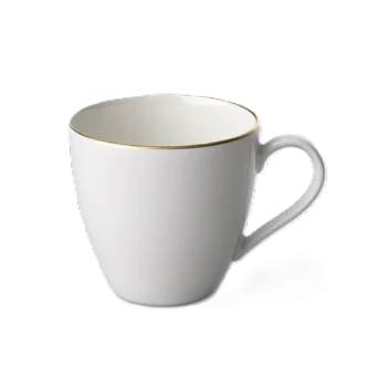 Villeroy & Boch Anmut Gold Collection Fine Bone Porcelain Cup - - 6 pcs set.