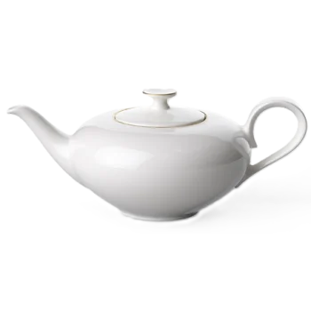 Villeroy & Boch Anmut Gold Collection Fine Bone Porcelain Teapot with cover - - 1 pc set.