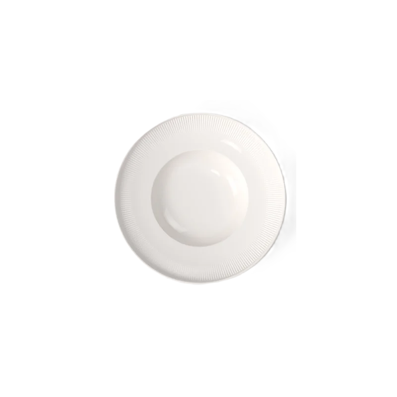 Villeroy & Boch Afina Collection Fine Porcelain Rim Soup 9.75in - 250 x 250 x 55 mm - 6 pcs set.
