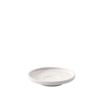 Villeroy & Boch Afina Collection Fine Porcelain Espresso Saucer 4.5in - 115 x 115 x 20 mm - 6 pcs set.