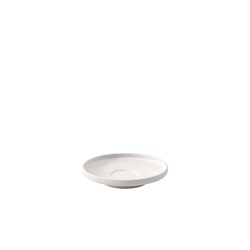 Villeroy & Boch Afina Collection Fine Porcelain Espresso Saucer 4.5in - 115 x 115 x 20 mm - 6 pcs set.