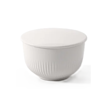 Villeroy & Boch Afina Collection Fine Porcelain Covered Sugar Bowl - 90 x 90 x 60 mm - 1 pc set.