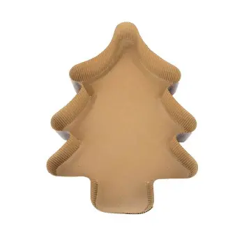 Elegant Paper Xmas Tree Cake Panettone Baking Molds - Pack of 50